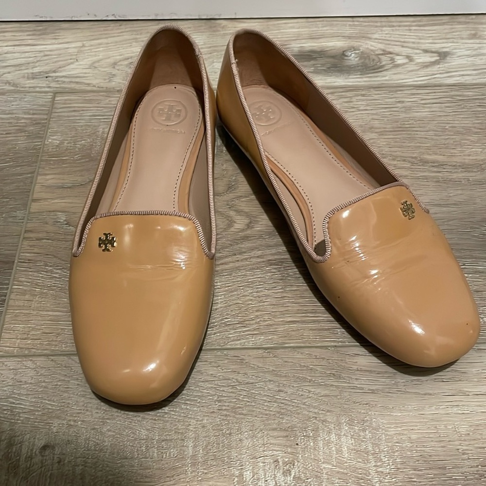 Tory Burch patent leather loafer flats